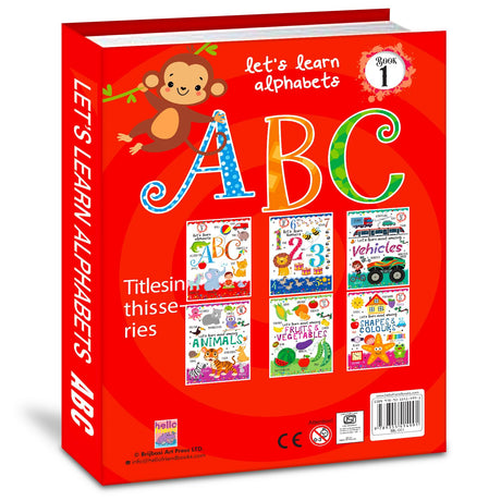 Hello Friend Books Let's Learn Giant Board Book: Alphabets ABC - Large Board Book with Beautifully Illustrated Images for Children to Learn - Retail Maharaj