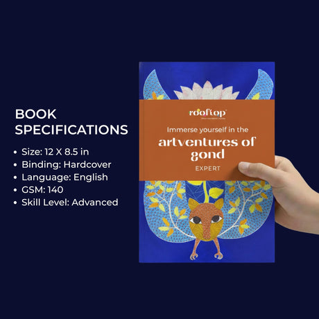 Rooftop Artventures of Gond - Expert Coloring Books | Advanced Tribal Art Designs | Stress-Relief & Mindfulness Coloring for Adults |Gond Art for ... | Folk Art for Artists & Colorists: English - Retail Maharaj