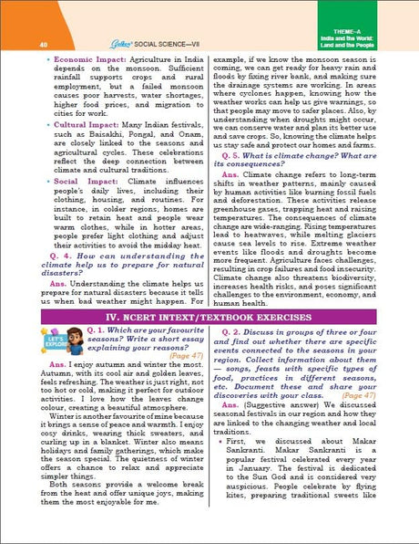 Golden Social Science Study Material Based on NEW NCERT EXPLORING SOCIETY: INDIA AND BEYOND Class-7 | CBSE 2026 Exams | NCERT Textual Question | Sample Q. Papers | Objective Type Question | MCQs - Retail Maharaj