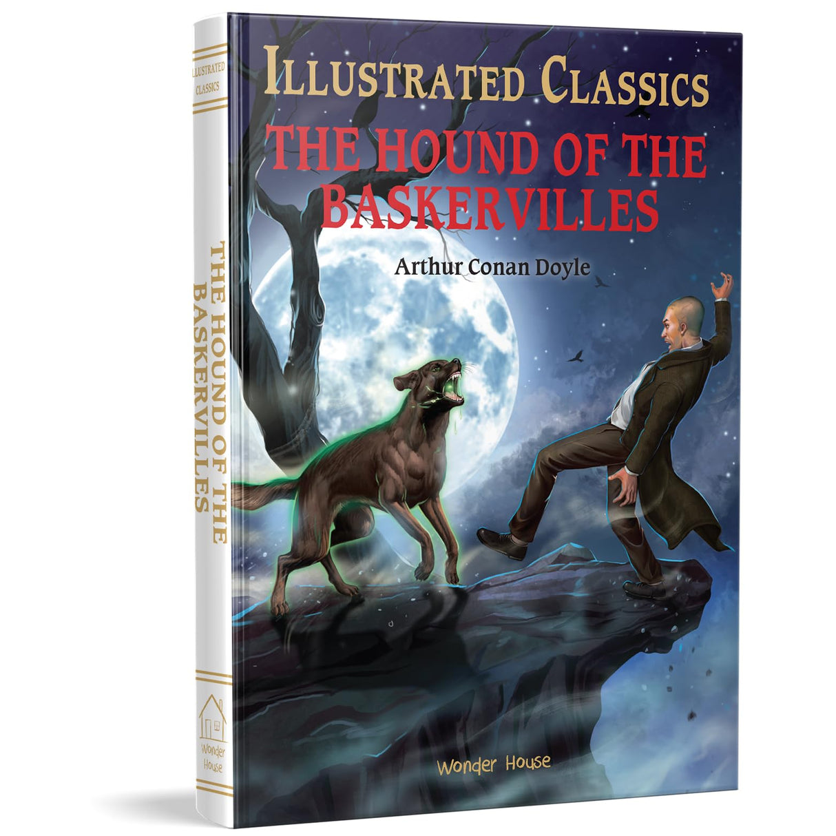 The Hound of the Baskervilles: Illustrated Abridged Children Classics English Novel With Review Questions (Hardback) - Retail Maharaj