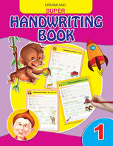 Super Handwriting Book 1 | Early Learning Handwriting Practice for Kids Ages 3-5 | 64 Pages of Alphabet Tracing, Word and Sentence Formation | Fun, Innovative Workbook to Build Writing Confidence and Motor Skills - Retail Maharaj