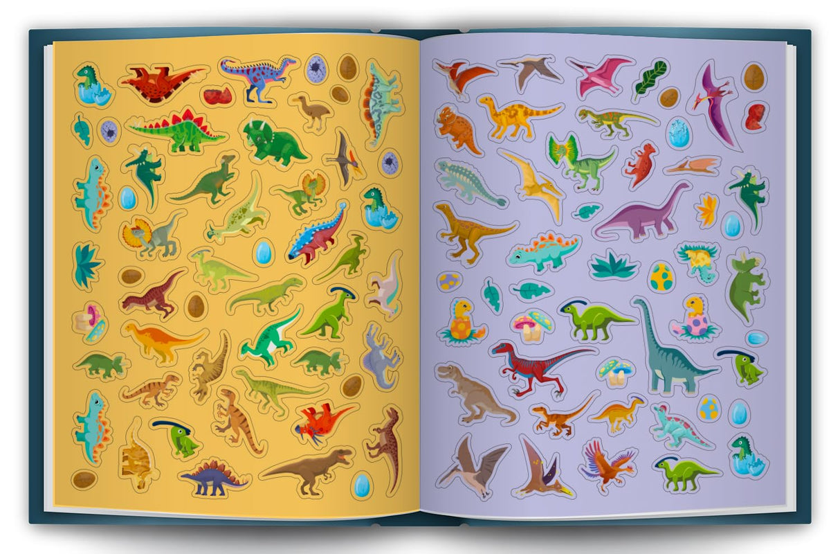My First 500 Dinosaur Sticker Activity Book for Kids, Children and Toddlers – Fun Activity with Coloring – Ages 3+ Years - Retail Maharaj