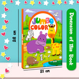 Hello Friend Books Safari Animals Colouring Book: Jumbo Copy Colouring - Practice Drawing, Painting and Colouring with Reference for Kids - Retail Maharaj