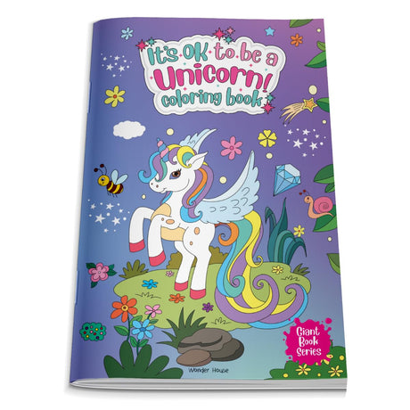 It's Ok To Be A Unicorn Coloring book - Giant book series: Jumbo Sized Colouring Book For Children - Retail Maharaj