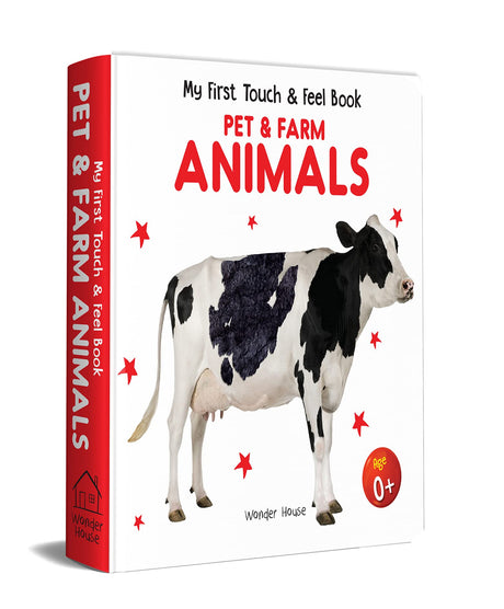 My First Book of Touch And Feel - Pet And Farm Animals : Touch And Feel Board Book For CHildren - Retail Maharaj
