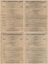 Phytomorphology - An International Journal Of Plant Morphology - Volume 12, 1962, Number 1 to 4 (Set Of 4 Books)