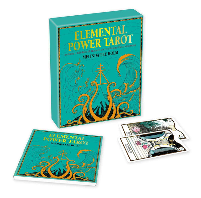 Elemental Power Tarot: Includes a full deck of 78 cards and a 64-page illustrated book - Retail Maharaj