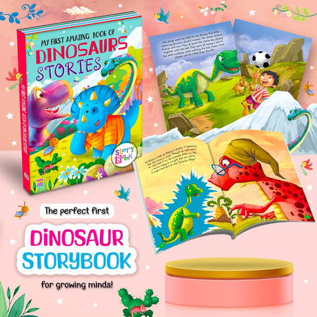 My First Amazing Dinosaurs Story Book with Bestime Fun and Colorful for Kids, Children and Toddlers - Ages 2+ Years - Retail Maharaj