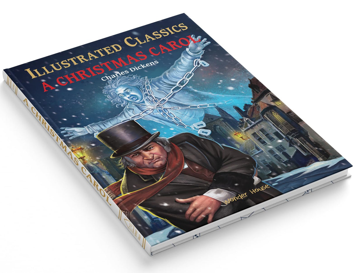 A Christmas Carol: Illustrated Abridged Children Classics English Novel With Review Questions (Hardback) - Retail Maharaj
