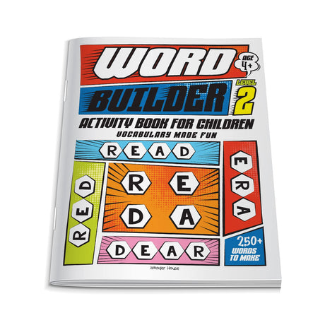 Word Builder Activity Book – Level 2 | Make Meaningful Words Using Given Letters | Ages 6–9 | Boost Vocabulary, Spelling & Logical Thinking - Retail Maharaj