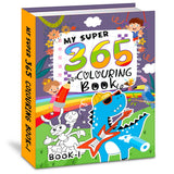 Hello Friend Books My Super 365 Colouring Book-1 - Retail Maharaj