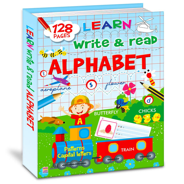 Writing Practice Book for Kids | Learn, Trace, Write Practice ABC Capital Letters, Small Letters, Patterns | for Kids Ages 3–5 | 2+ Hours of Early Writing Fun - Retail Maharaj
