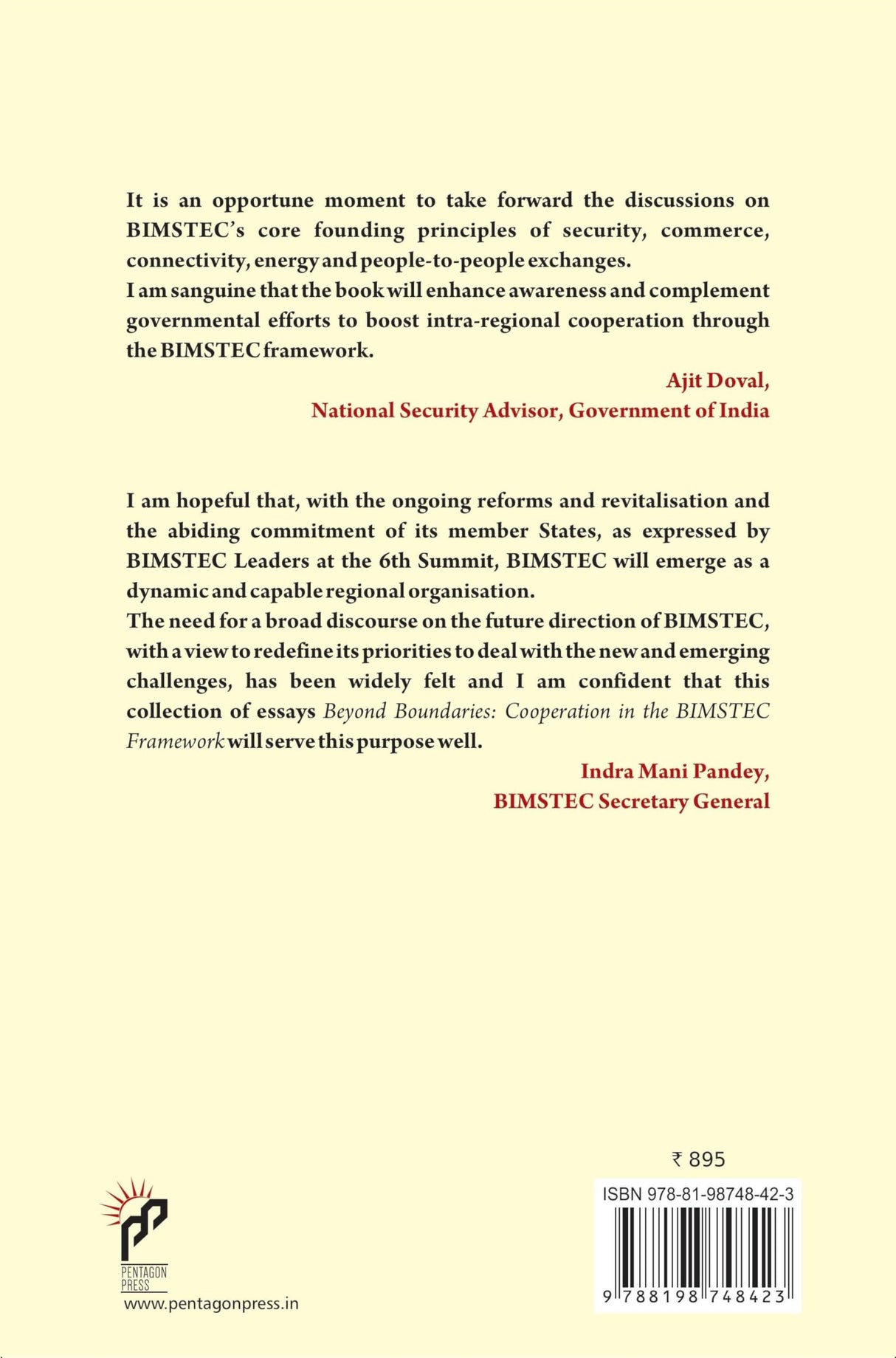 Beyond Boundaries: Cooperation in the BIMSTEC Framework - Retail Maharaj