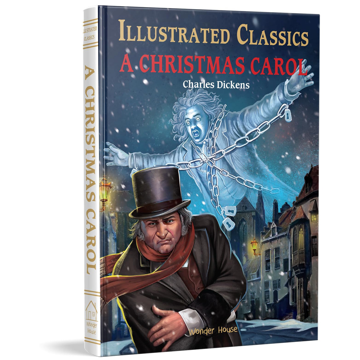 A Christmas Carol: Illustrated Abridged Children Classics English Novel With Review Questions (Hardback) - Retail Maharaj