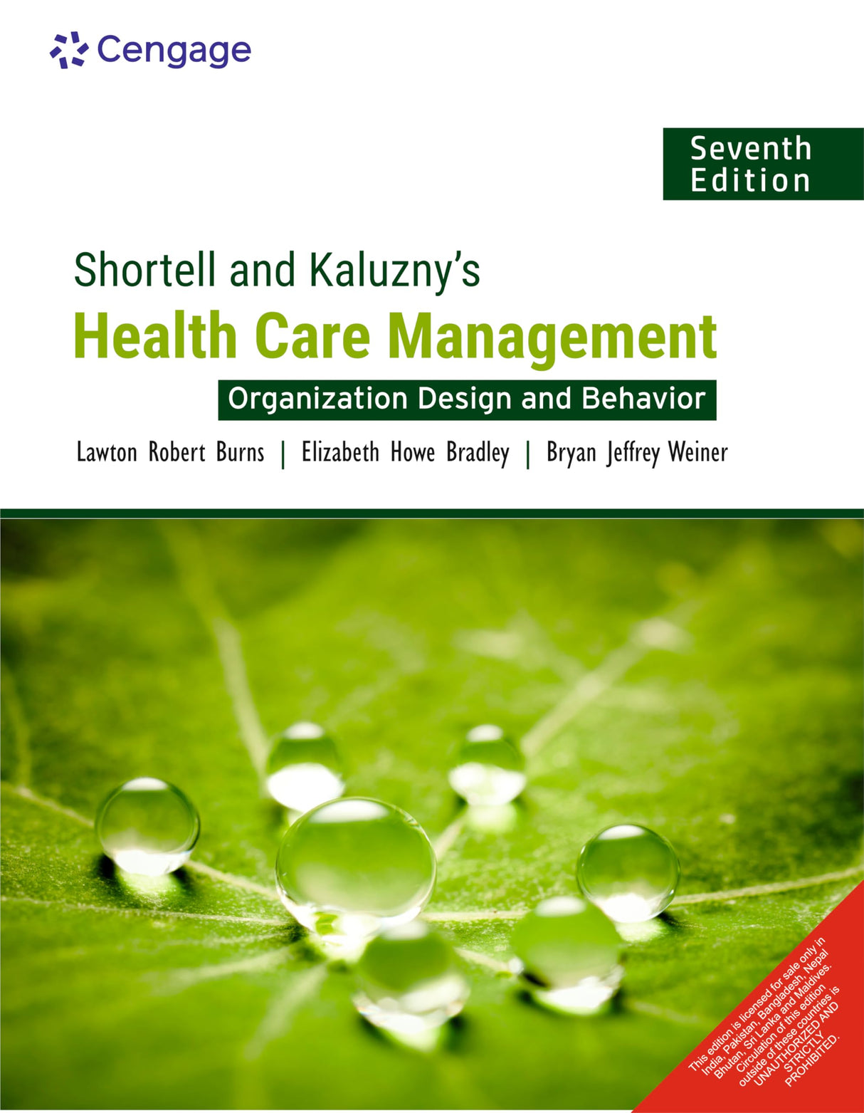 Shortell and Kaluzny’s Health Care Management: Organization Design and Behavior, 7th Edition - Retail Maharaj