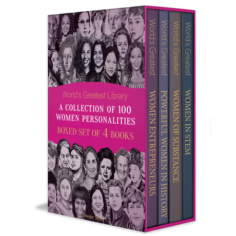 World’s Greatest Library- A Collection of 100 Women Personalities (Boxed Set of 4 books) - Retail Maharaj