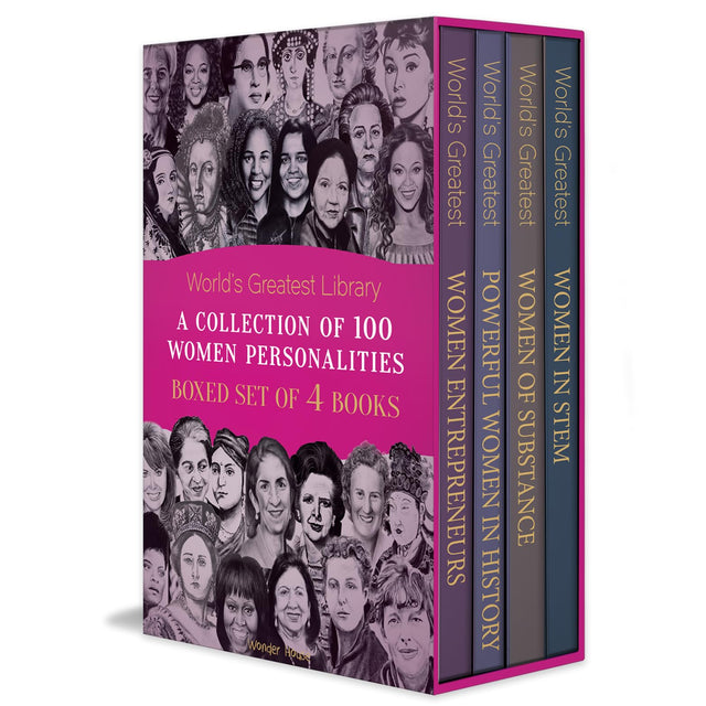 World’s Greatest Library- A Collection of 100 Women Personalities (Boxed Set of 4 books) - Retail Maharaj