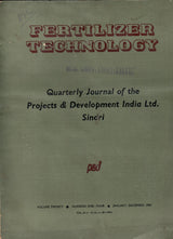 Fertilizer Technology - Quarterly Journal Of The Projects & Development India Ltd. Sindri - Volume 20, No. 1 To 4 ( 1983 - Jan To Dec ) In Single Issue