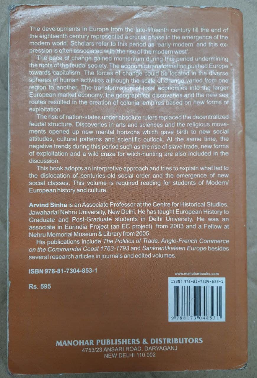 Europe in Transition from Feudalism to Industrialization - Retail Maharaj