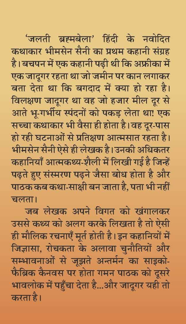 Jalti Brahmbela ???? ?????????? by ?????? ???? [Paperback] Bhim Sain Saini