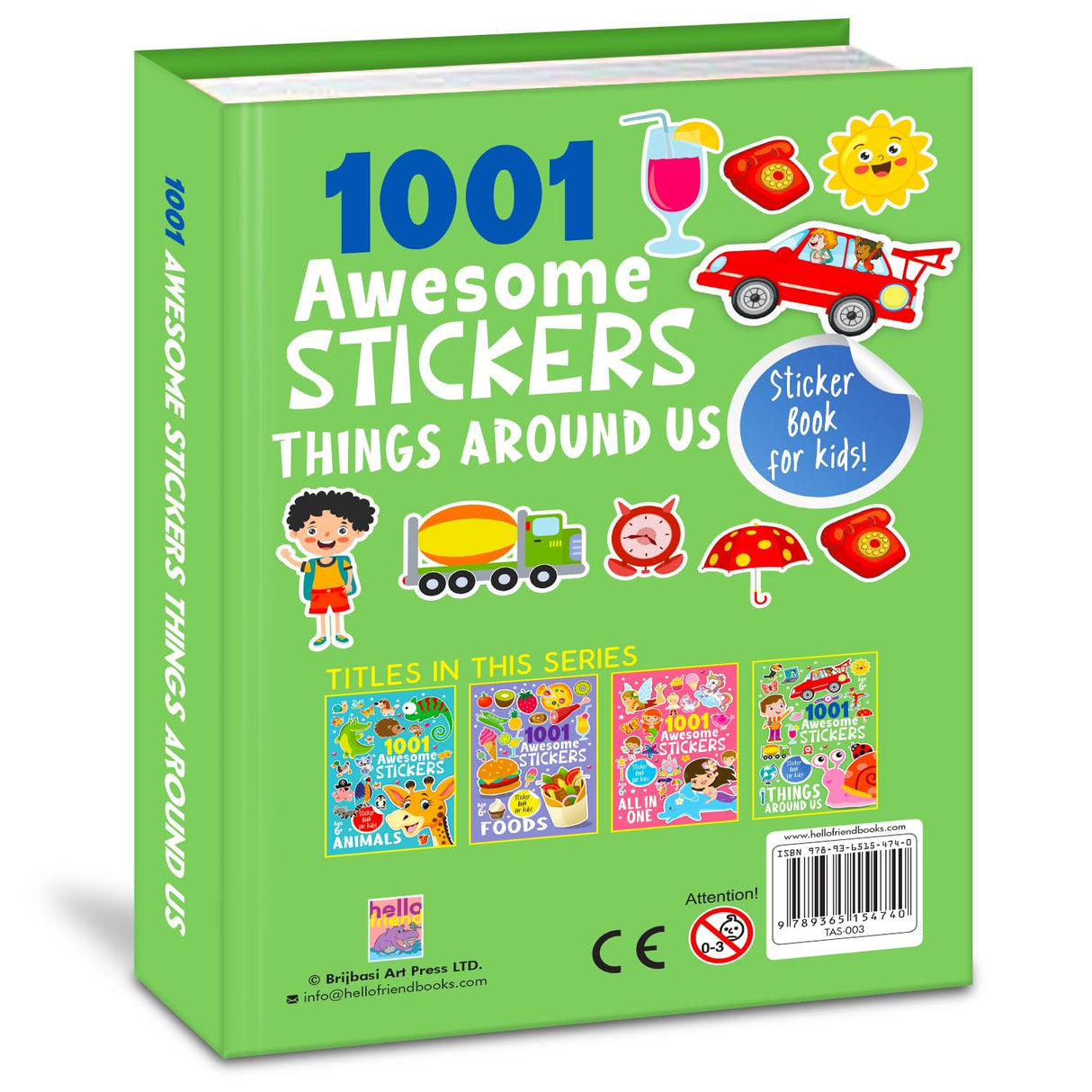 1001 Awsome Stickers - Things Around Me - Retail Maharaj