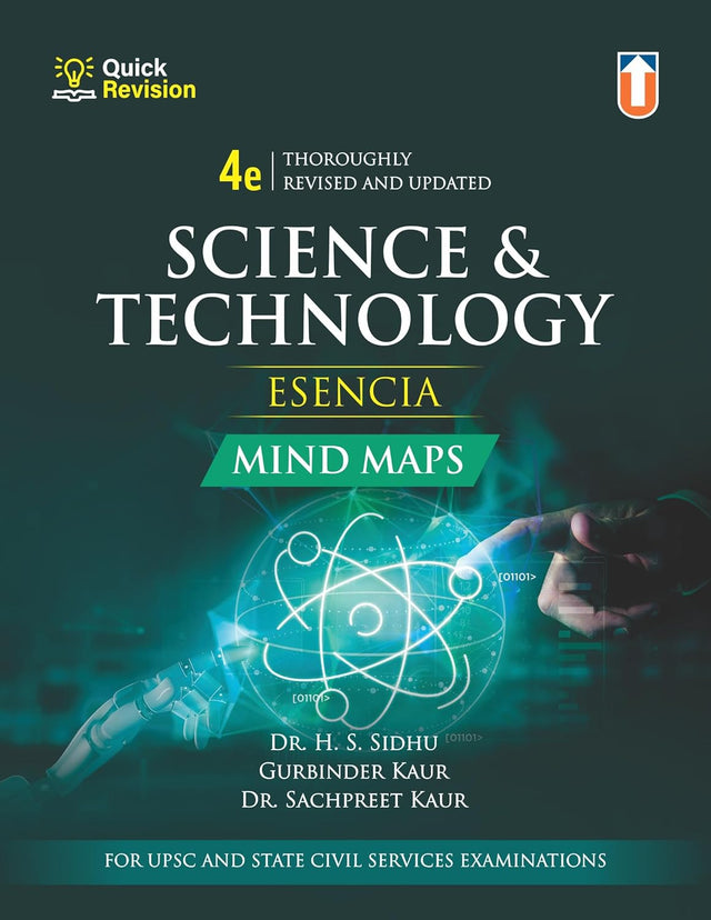 Science & Technology Esencia Mind Maps, 4th Revised Edition – Comprehensive Quick Revision for UPSC & State Civil Services Examinations | Thoroughly Updated | - Retail Maharaj