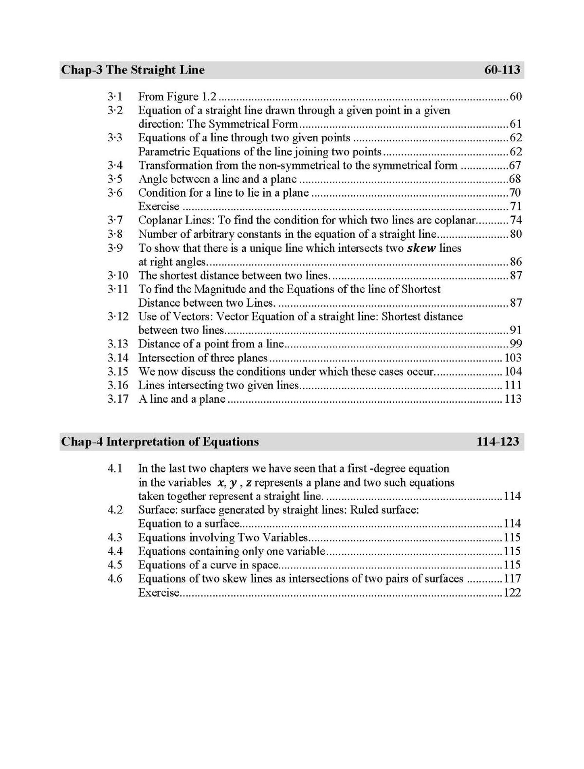 Coordinate Geometry: Three Dimensions (English Version)