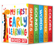 My First Early Learning Mini Boxset – 5 Mini Board Books: Colors, Shapes, Words, Sounds & Opposites | Pocket-Sized Learning Books with Bright Pictures | Durable Toddler Board Book Set | Ages 1–3 Years - Retail Maharaj