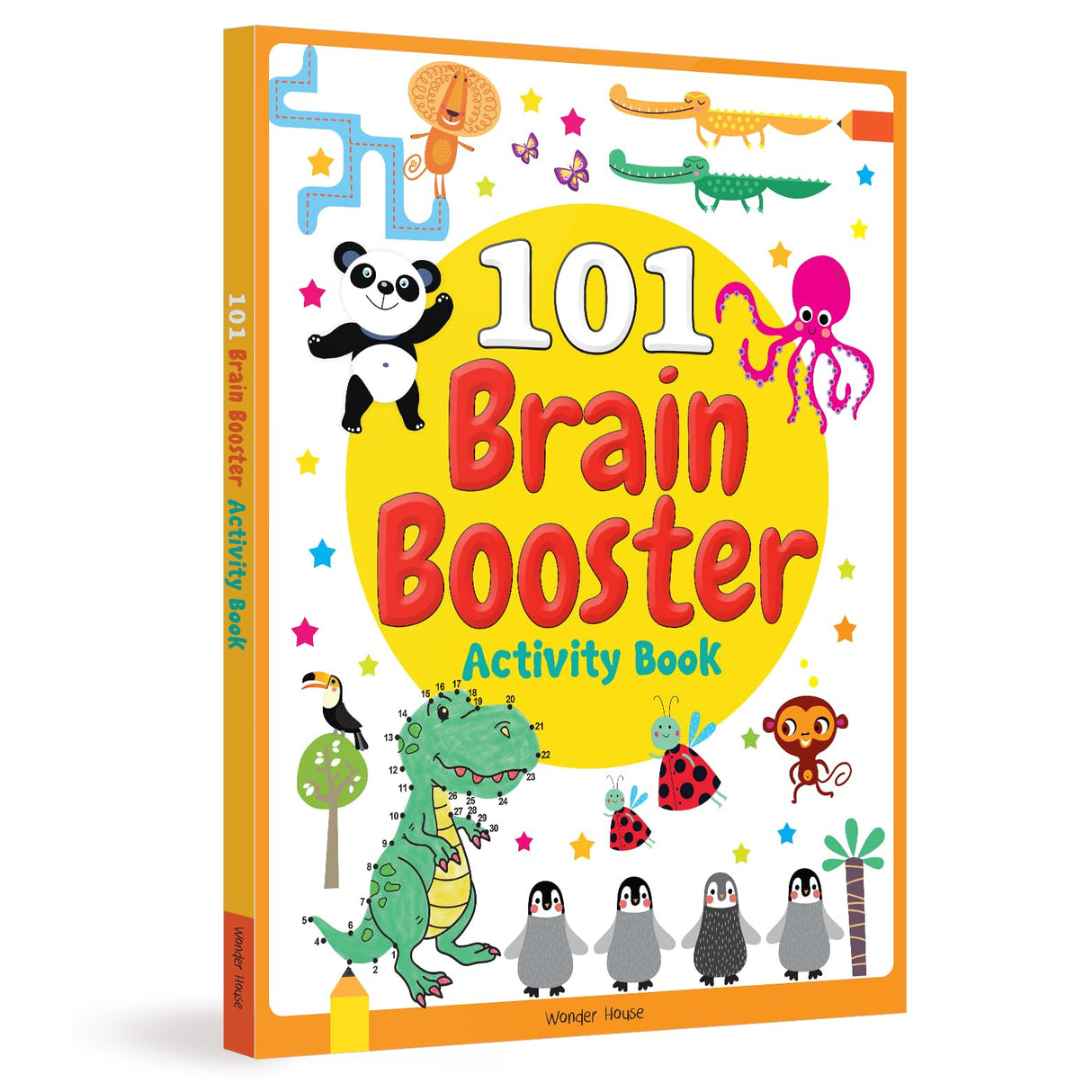 101 Brain Booster Activity Book: Fun Activity Book For Children | Puzzles, Games, Educational activities | Ages 5 and up | 2 hours of fun time - Retail Maharaj
