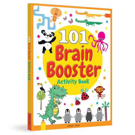 101 Brain Booster Activity Book: Fun Activity Book For Children | Puzzles, Games, Educational activities | Ages 5 and up | 2 hours of fun time - Retail Maharaj
