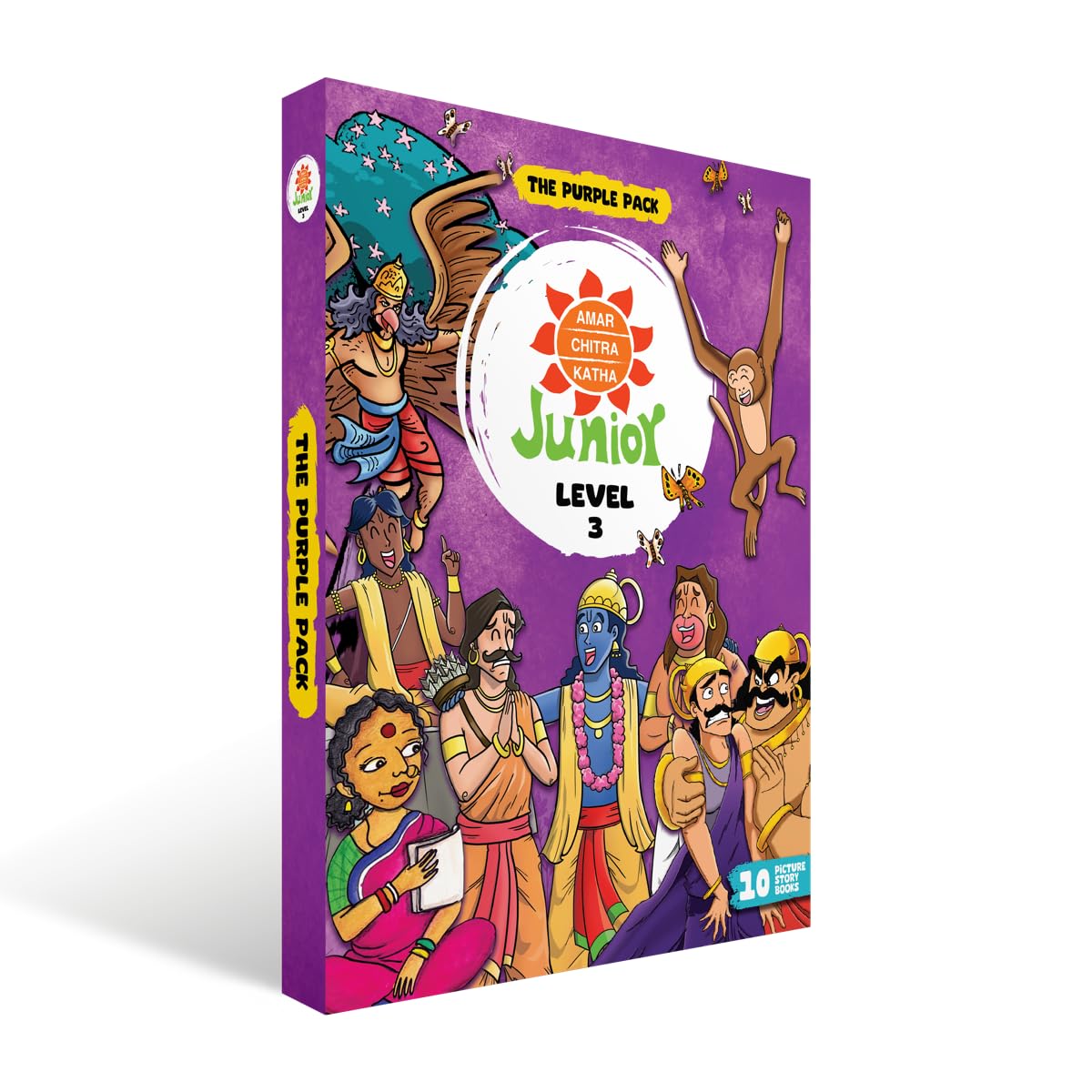ACK Junior Pack: Level 03 | Ages 5-8 years | Toddlers & Young Kids Comic Books | Indian Folktales, Humor and Mythology | Illustrated Children's Comics | Amar Chitra Katha - Retail Maharaj