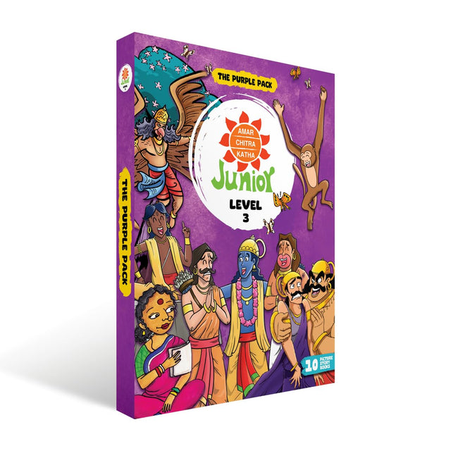 ACK Junior Pack: Level 03 | Ages 5-8 years | Toddlers & Young Kids Comic Books | Indian Folktales, Humor and Mythology | Illustrated Children's Comics | Amar Chitra Katha - Retail Maharaj