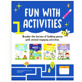 Fun with Activities Pack (4 Books): Mazes, Spot the Differences, Brain Booster & Coloring | Fun, Educational & Interactive Activity Workbook Set for ... Learning Series] (Fun with Activities Series) - Retail Maharaj