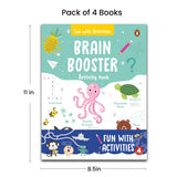 Fun with Activities Pack (4 Books): Mazes, Spot the Differences, Brain Booster & Coloring | Fun, Educational & Interactive Activity Workbook Set for ... Learning Series] (Fun with Activities Series) - Retail Maharaj