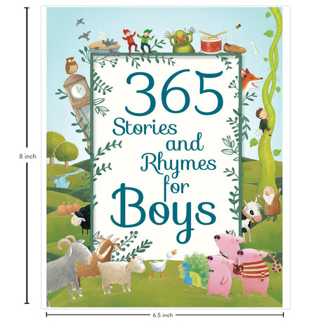 365 Stories & Rhymes for boys | Children's storyooks | Padded Storybooks | stories for children | Stories for boys - Retail Maharaj