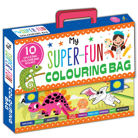 My First 10 Colouring Activity Books Boxset for Kids, Children and Toddlers - Animal, Farm, Space, Dinosaur, Vehicles, Unicorn, Jungle, Princess Coloring Book Gift (Ages 2+ years) (Pack of 10) - Retail Maharaj