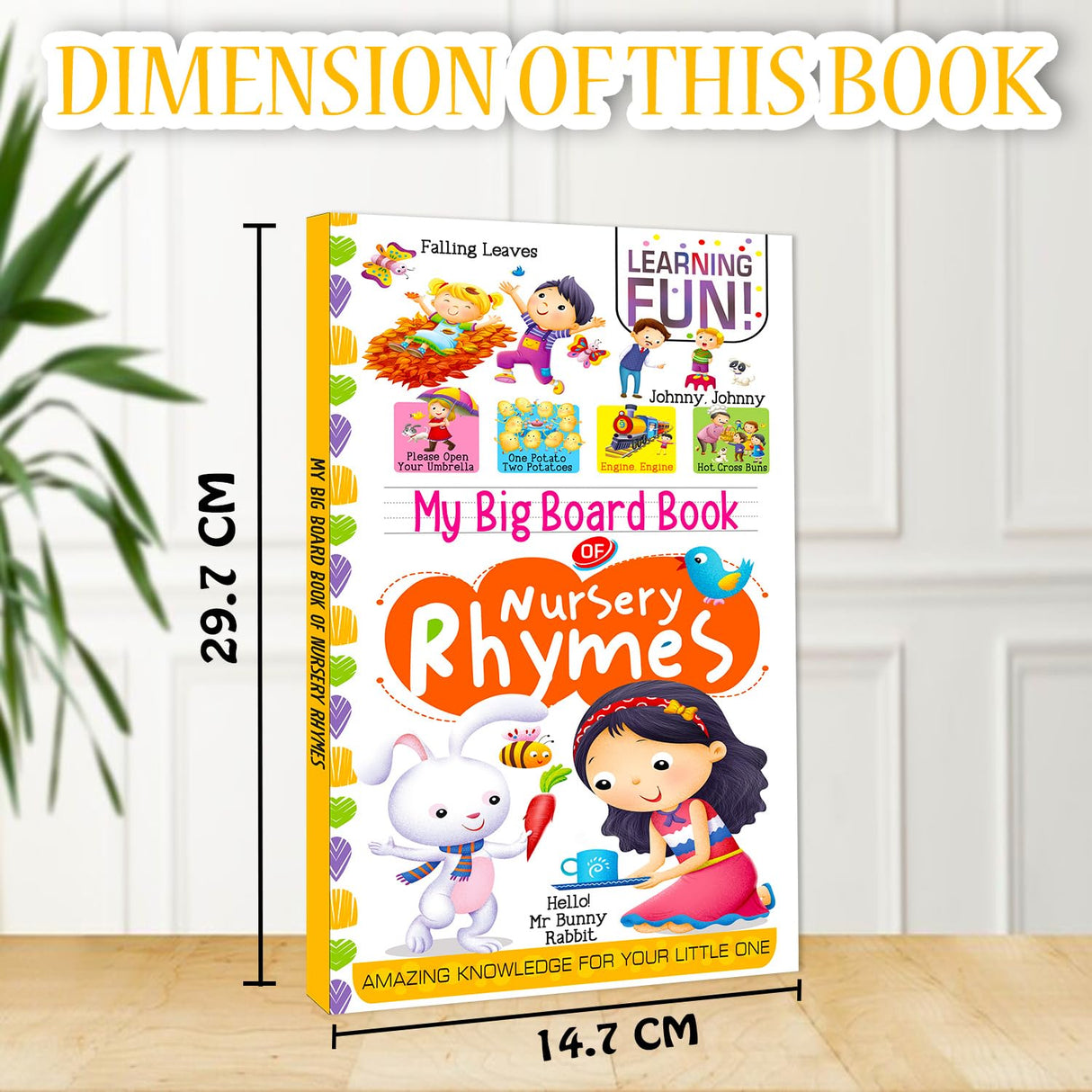 Hello Friend Books My Big Board Book of Nursery Rhymes : Simple and Vibrant Illustrations to Increase the Knowledge of Your Little One - Retail Maharaj