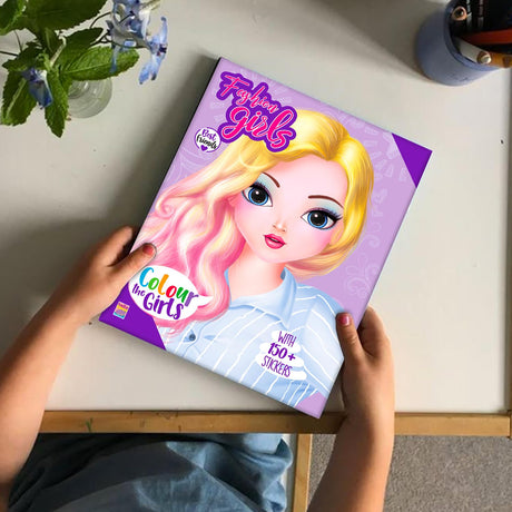 Fashion Coloring Book - 1 for Girls : Beauty Coloring Pages for Girls, Kids and Teens with Gorgeous Fun Fashion | Simple and Cute designs | Amazing ... Book for Girls | Great Gift for Girls - Retail Maharaj