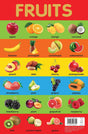 Fruits Chart - Early Learning Educational Chart For Kids: Perfect For Homeschooling, Kindergarten and Nursery Students (11.5 Inches X 17.5 Inches) - Retail Maharaj