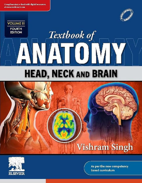 Textbook of Anatomy: Head, Neck and Brain, Vol III, 4e - Retail Maharaj