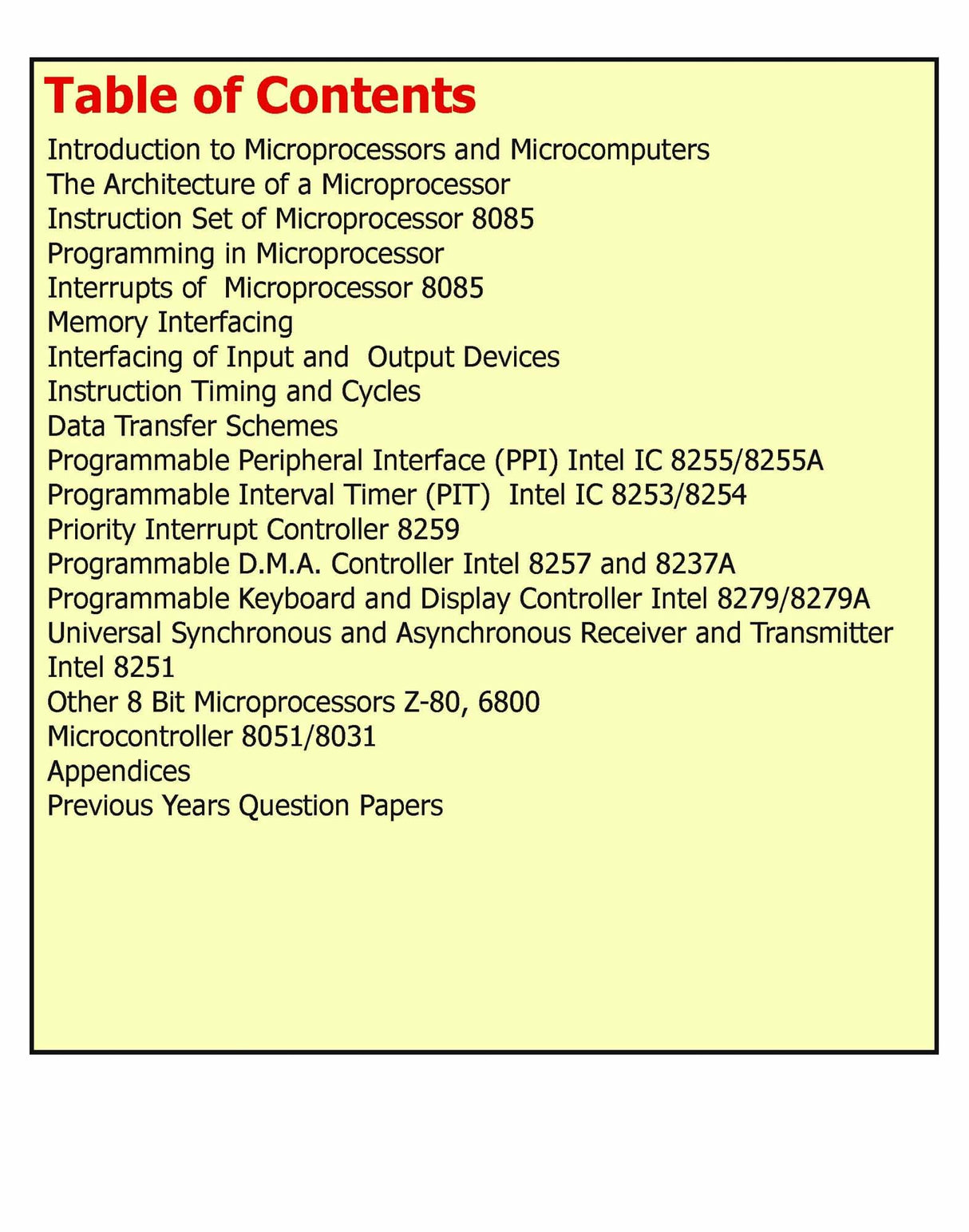 Introduction to Microprocessor Book - Retail Maharaj