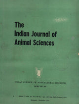 The Indian Journal Of Animal Sciences - Vol. 44 , No. 1 To 12 (Year 1974 January To December) (Set Of 12 Issues)
