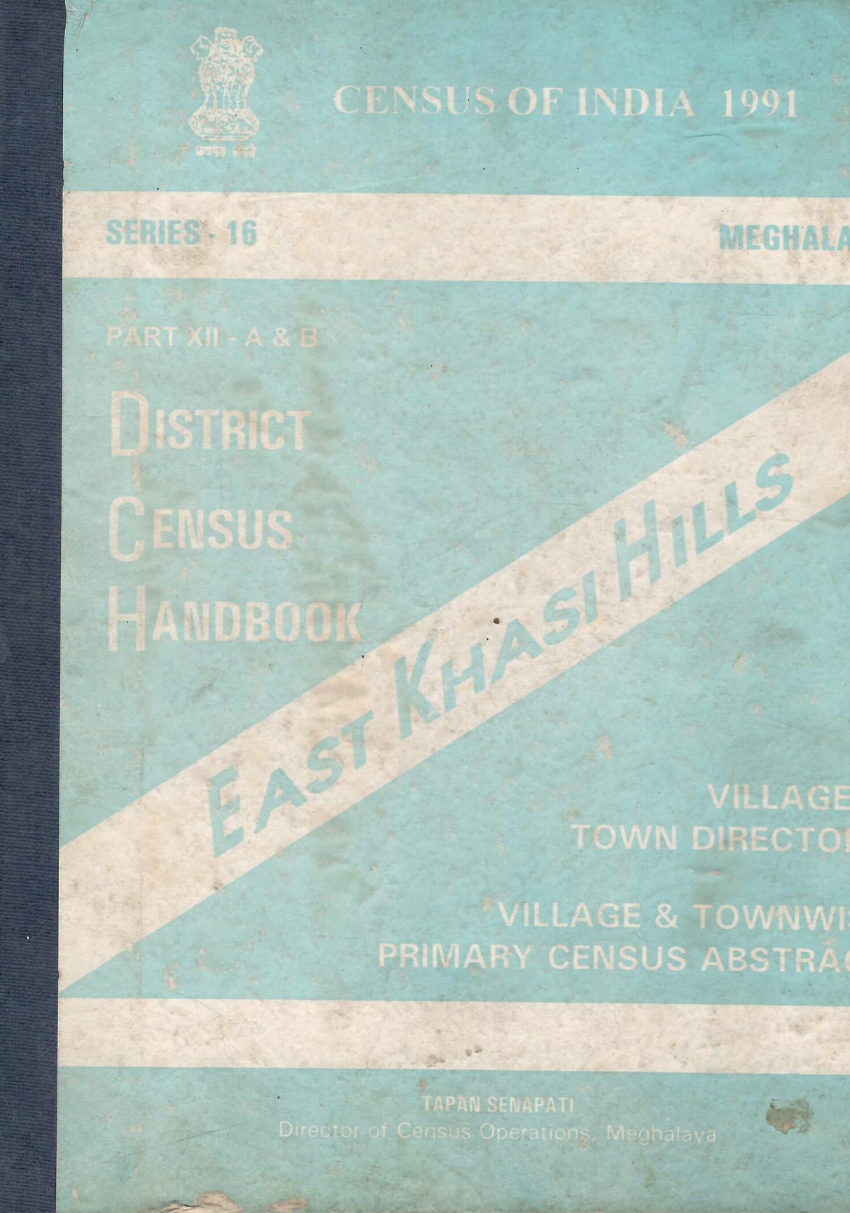 Census of India 1991 - Meghalaya - District Census Handbook - East Khasi Hills [Hardcover] Government of Meghalaya