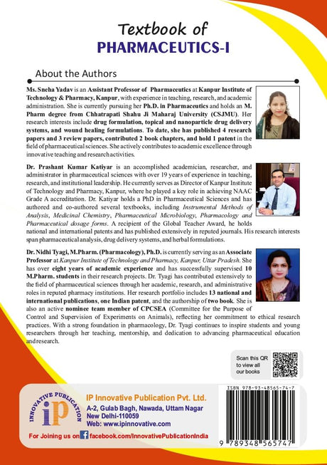 Textbook of Pharmaceutics-I for B.Pharm 1st Semester Students (First Edition, 2026) - Retail Maharaj