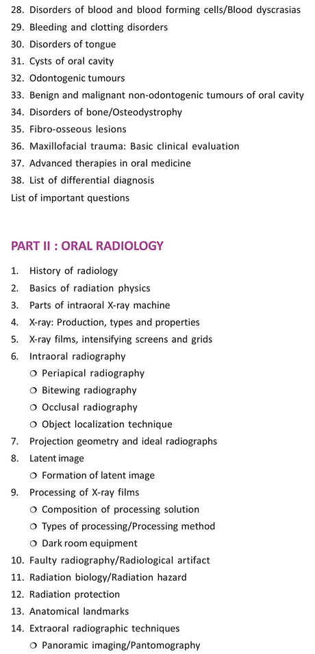 T/b of Oral Medicine & Oral Radiology (2 Vols Set) - Retail Maharaj