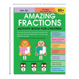 Amazing Fractions: Activity Book for Children | Learn Halves, Quarters & More | Ages 6–9 | Fun Math Puzzles & Exercises to Build Skills - Retail Maharaj