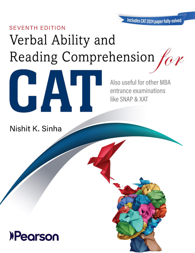 Pearson Verbal Ability and Reading Comprehension for CAT 2025 |Solved 2024 paper | for SNAP & XAT - Retail Maharaj