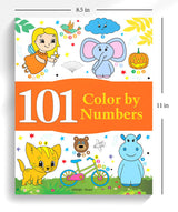 101 Color by Numbers: Fun Activity Book for Children | Learn Number Recognition & Color Matching | Ages 4–7 | Hours of Creative Learning Fun - Retail Maharaj