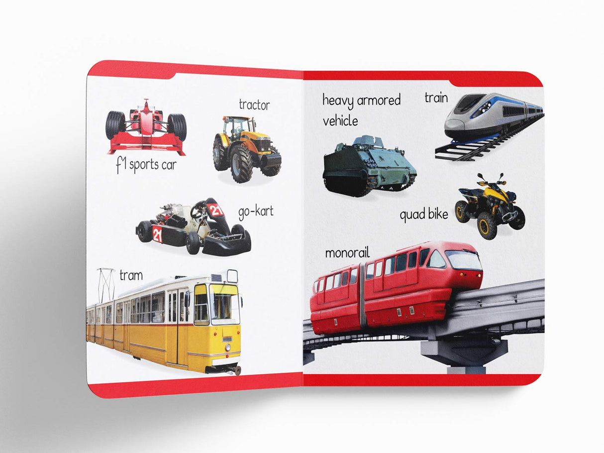 My First Padded Book of Transport: Early Learning Board Book for Kids | Learn About Cars, Trains, Planes, Trucks & More with Bright Pictures | Durable Padded Board Book for Babies, Toddlers & Preschoolers | Ages 0–5 Years - Retail Maharaj