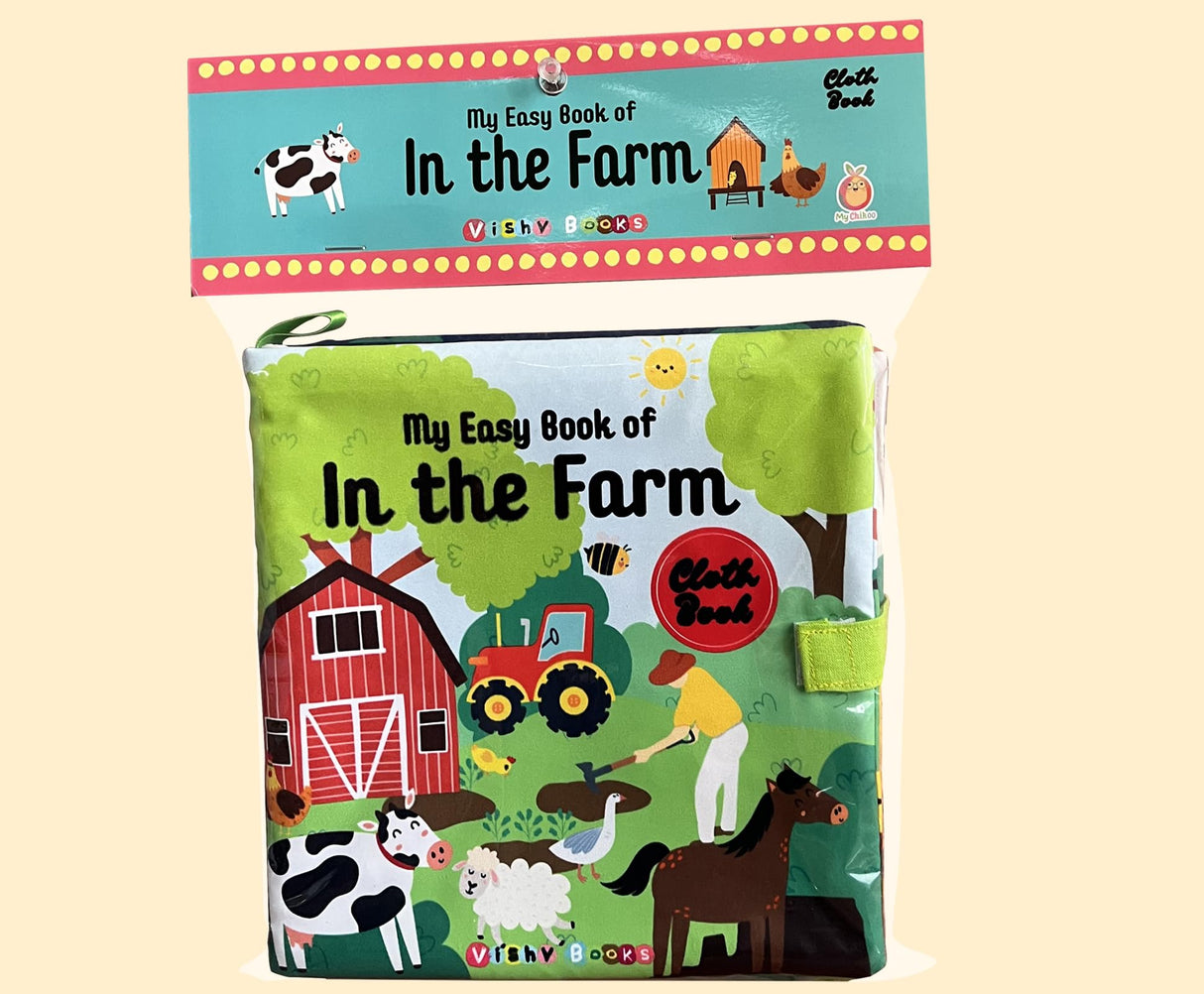 Vishv Books Cloth Book My Easy Book of In the Farms - Retail Maharaj